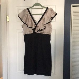 Tan and black cocktail dress (tags still on it)